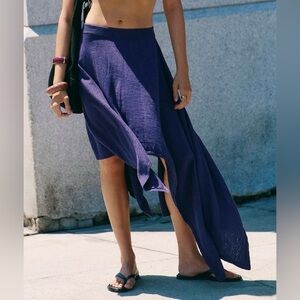 Free People Indigo Sweater Skirt